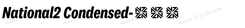 National2 Condensed字体转换